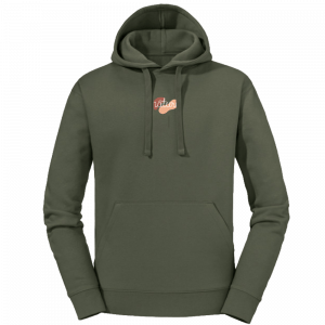 Hoodie „nature“ – Minimalist Botanical Line-Art | Eukalyptus, Olive & Natural | Beidseitig bedruckt